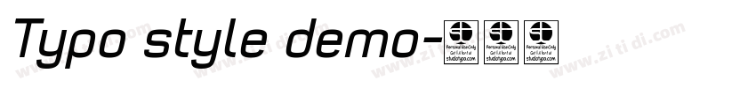Typo style demo字体转换 Typo style demo字体转换